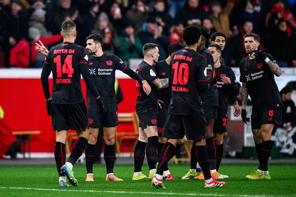 LEVERKUSEN, GERMANY - 3 Şubat 2026: Martin Terrier, gol, DFB Pokal maçı Bayer 04 Leverkusen-St. Pauli maçı Bayena 'da