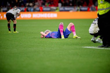 LEVERKUSEN, ALMANY - 28 Şubat 2026: - 1.Bundesliga maçı Bayer 04 Leverkusen 1 'e karşı. Bayarena 'da FSV Mainz 05.