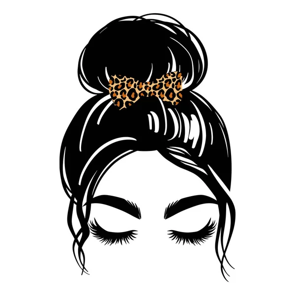 Messy hair bun Vector Art Stock Images | Depositphotos Messy hair bun Vector Art Stock Images | Depositphotos