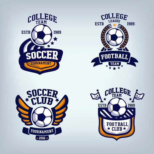 Logo soccer Collection — Image vectorielle