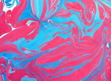 Suluboya Mürekkep mermer dokusu