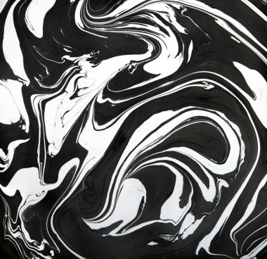 Suluboya Mürekkep mermer dokusu