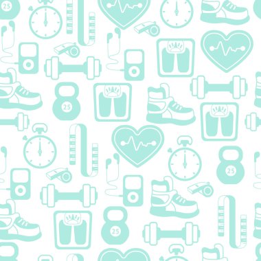 Fitness simgesi desen