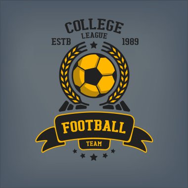 Futbol kulübü amblemi şablonu