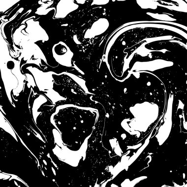 Suluboya Mürekkep mermer dokusu