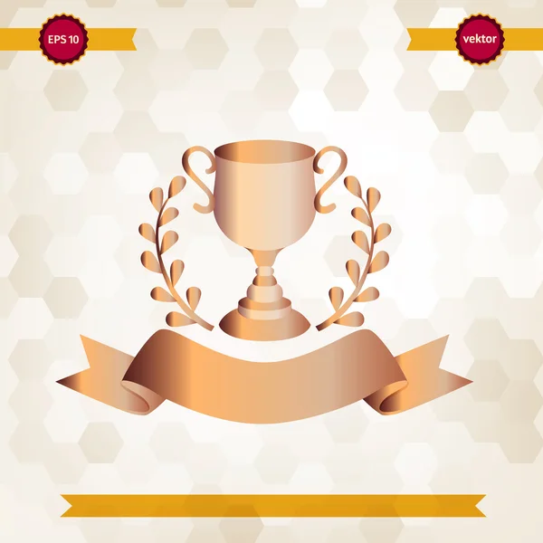 Winnaar goblet pictogram — Stockvector