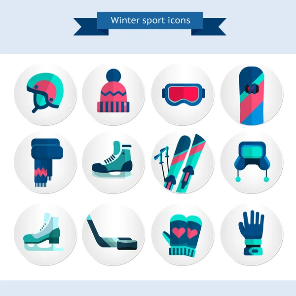 Collection Sports d'hiver — Image vectorielle