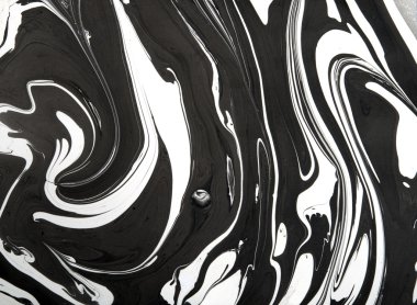 Suluboya Mürekkep mermer dokusu