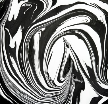 Suluboya Mürekkep mermer dokusu