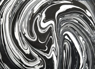 Suluboya Mürekkep mermer dokusu