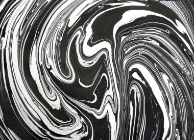 Suluboya Mürekkep mermer dokusu