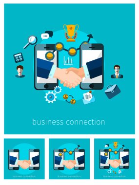 Bankacılık ve online alışveriş konsept cep