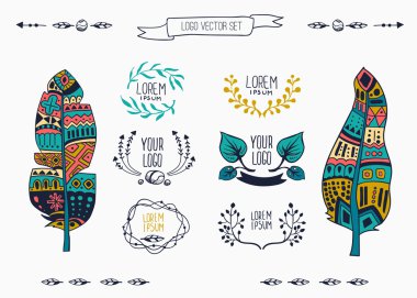 etnik unsurlarla tasarım şablonu