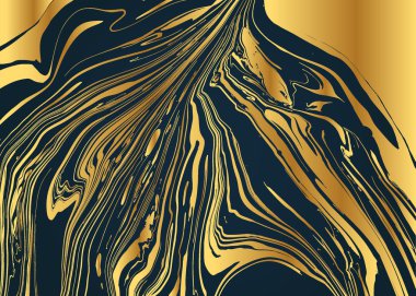 Suluboya Mürekkep mermer dokusu