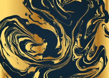 Suluboya Mürekkep mermer dokusu