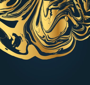 Suluboya Mürekkep mermer dokusu