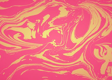 Suluboya Mürekkep mermer dokusu