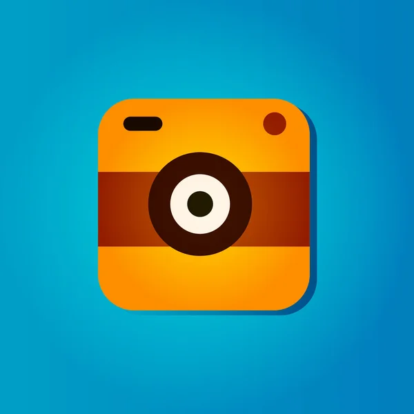 Icona della fotocamera colorata — Vettoriale Stock