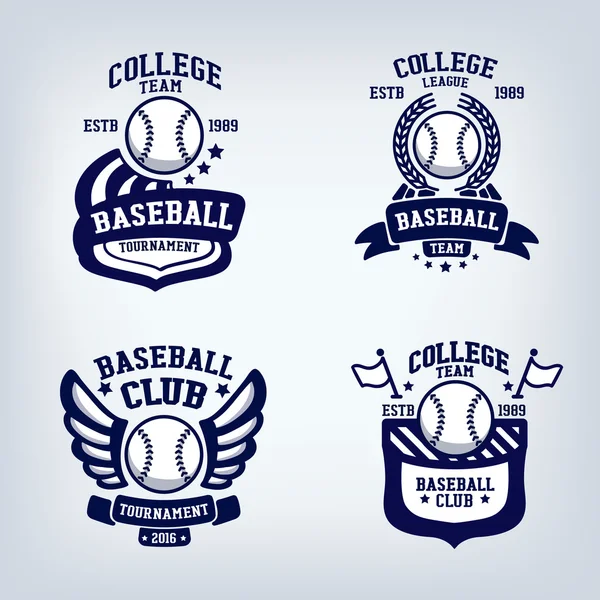 Baseball club emblems