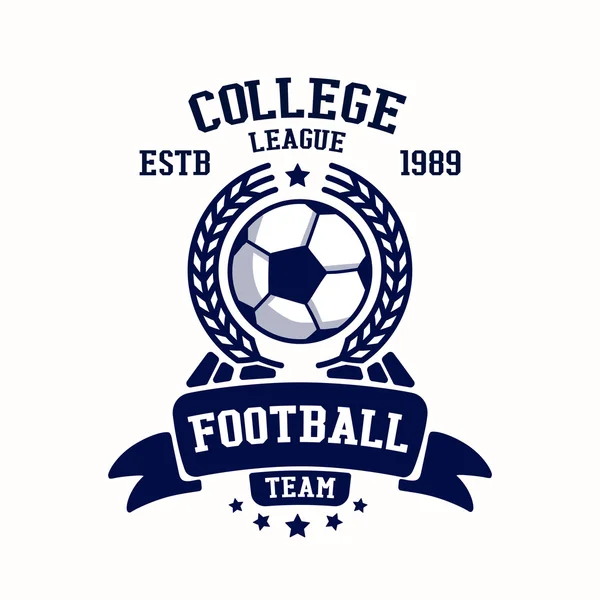 Modello di emblema club di calcio — Vettoriale Stock