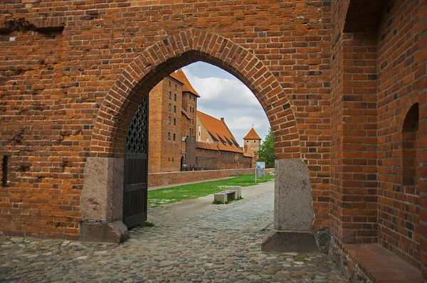 Porta del castello di Malbork — Foto Stock