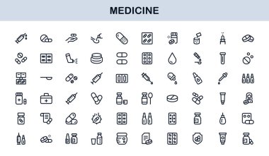 Medicine Professional Modern Satır Simgesi Eşsiz Minimal Vektör Tasarımı