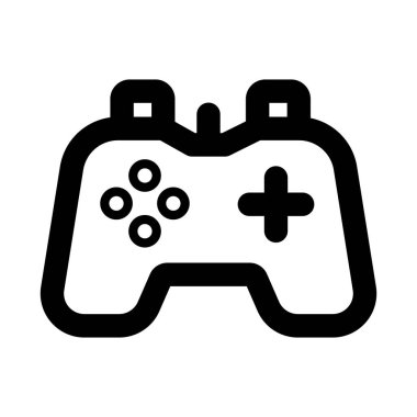 Oyun, eğlence ve teknoloji tasarımı için düz ana hatlı oyun alanı simgesi seti