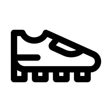 Fitness, eğitim ve atletik performans tasarım projeleri için spor ayakkabısı simgesi seti