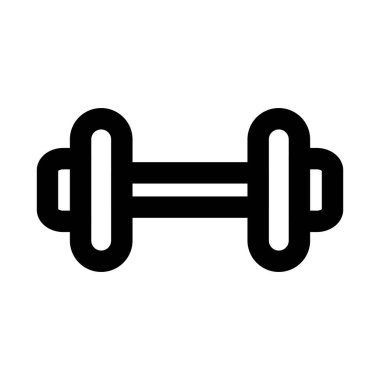 Profesyonel ve yaratıcı fitness ve egzersiz tasarımı projeleri için dambıllar modern simgesi