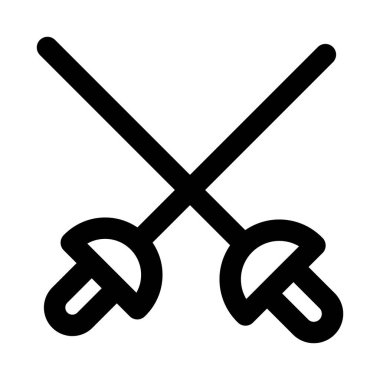 Kılıç Dövüşü Profesyonel ve yaratıcı spor tasarım projeleri için modern simge