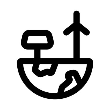 Natural Energy modern icon for professional and creative renewable and eco power projects