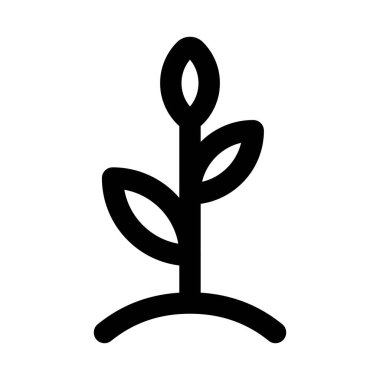 Plant modern icon for professional and creative nature, garden, and ecology design projects