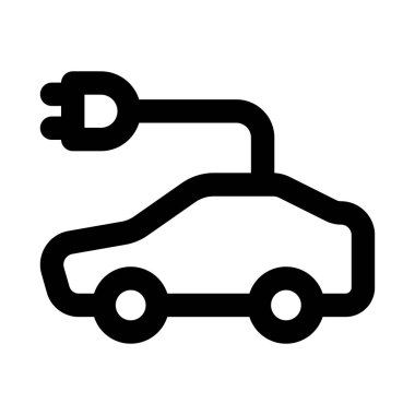 Electric Car modern icon for professional and creative eco-friendly and automotive projects