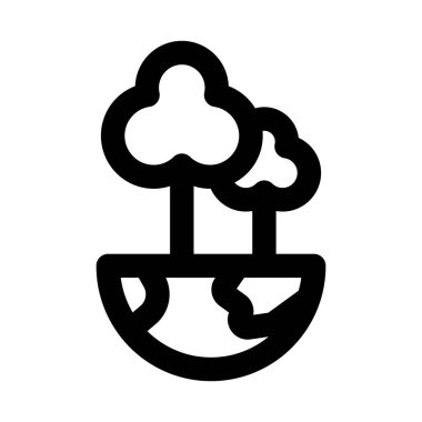 Green Planet modern icon for professional and creative environmental and eco projects