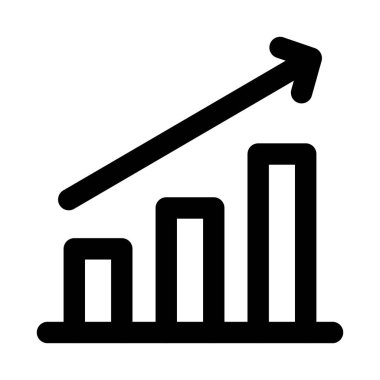 Growth Bar modern icon for professional and creative data visualization and business projects