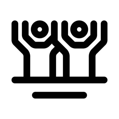 Raised Hand modern icon for professional and creative participation, support, and action projects