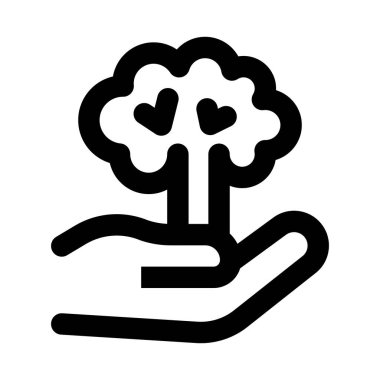 Tree in Hand unique icon for modern and professional eco-friendly and nature projects