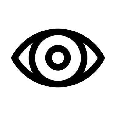 Eye modern icon for professional and creative vision, observation, and monitoring projects