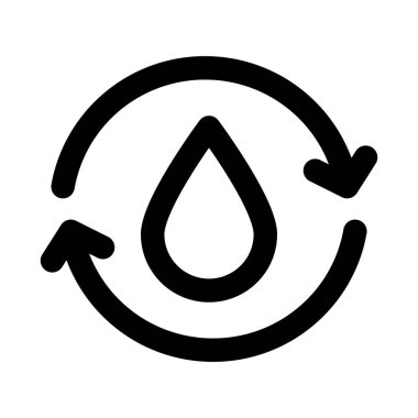 Recycle Water modern icon for professional and creative eco-friendly and conservation projects