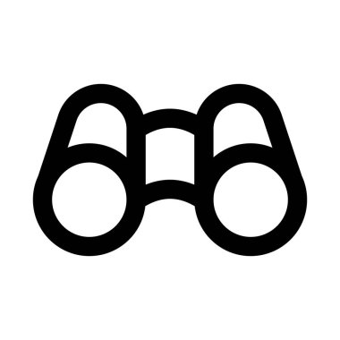 Binoculars Icon, Creative Outline Design for Observation, Exploration, and Vision