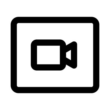 Video Camera Icon, Bold Outline Design for Recording, Film, Streaming, and Media