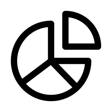 Pie Grafik Simgesi, Veri ve Analitik için Bilgi Özeti.