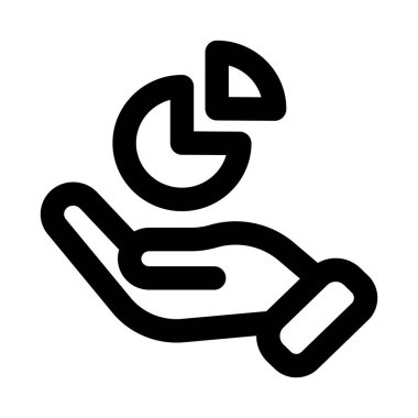 Düz Asgari Veri, Büyüme ve Rapor Tasarımı içeren El Simgeleri Çizelgesi