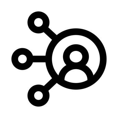 Düz Minimum Tasarım, Pazarlama, İş ve Büyüme İçin Ağ Simgeleri