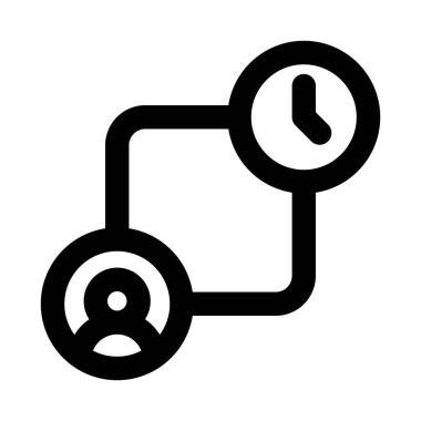 Düzlemsel Planlama, İlerleme ve Olaylar İçin Minimum Tasarım Simgesine sahip Zaman Çizgisi Simgeleri