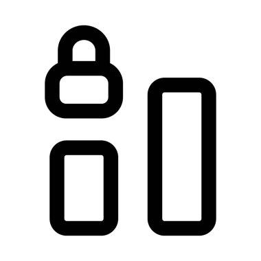 Analitik, Veri ve İş için Minimum Tasarım Çizgisi olan Çubuk Grafik Simgeleri