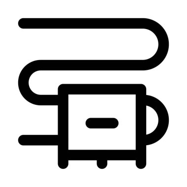 Boru Raftası, endüstriyel depolama, boru tesisleri ve organize tesisleri temsil eden çağdaş simge koleksiyonu