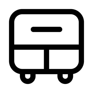 Ev veya ofis kullanımı için depolama, organizasyon ve mobilya bölümlerini temsil eden çekmece