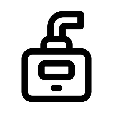 Güç ölçümünü, enerji tüketimini ve kamu hizmetlerini temsil eden elektrik metre simgesi