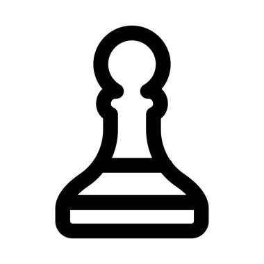 Piyon Satranç simgesi stratejik bir satranç taşını gösteriyor. Hamleleri, taktikleri ve tahta oyunlarını temsil ediyor.